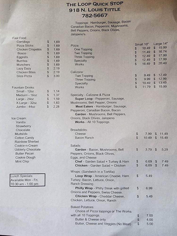 Loop Pizza Grill Menu image 1